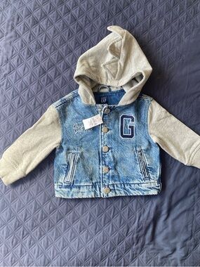 Baby Gap Denim Jacket Bundle Hooded Size 12-18 month Boy